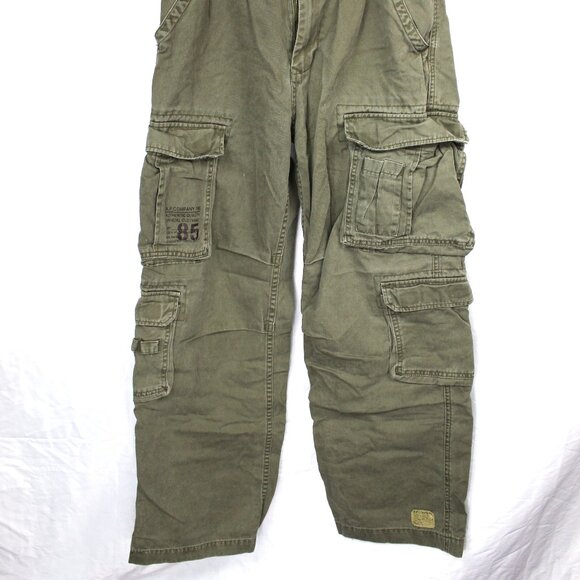 Vintage Y2K AP COMPANY Men's Military Tactical Cargo Pants Size 30x32 Army Green - Picture 2 of 10